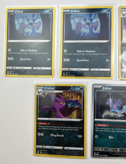 5 Card Lot zubat crobat common basi Reverse Holo Pokemon TCG - Image 2