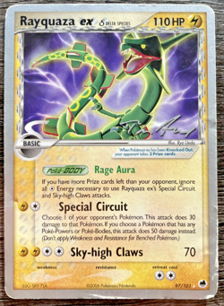 Rayquaza EX Delta Species 97/101 2007 Championships Pokemon Card - Tom Roos - MP - Image 1
