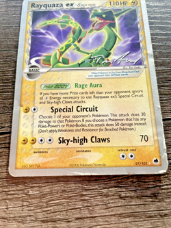 Rayquaza EX Delta Species 97/101 2007 Championships Pokemon Card - Tom Roos - MP - Image 3