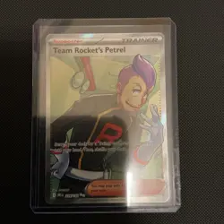Pokemon TCG Destined Rivals Team Rockets Petrel Full Art Card 226/182 - Image 1