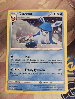 Glaceon SWSH192 Pokemon Sword & Shield Promo Ultra Rare Holo Card VLP+ - Image 1