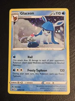 Glaceon SWSH192 Pokemon Sword & Shield Promo Ultra Rare Holo Card VLP+ - Image 2