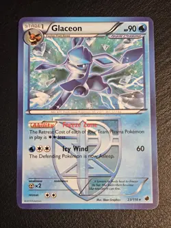 Glaceon 23/116 Black & White Plasma Freeze Pokemon Card Non Holo MP - Image 2