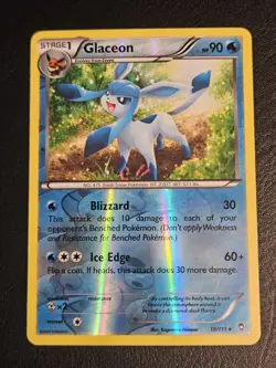 Glaceon - 19/111 - Pokemon Furious Fists XY Reverse Holo Rare Card NM - Image 2