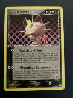 Pokemon Card Rocket's Meowth 46/109 EX Team Rocket Returns Uncommon - Image 1