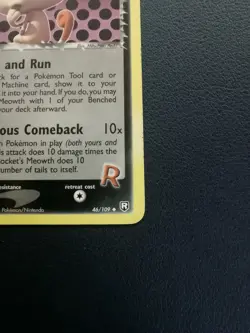 Pokemon Card Rocket's Meowth 46/109 EX Team Rocket Returns Uncommon - Image 5