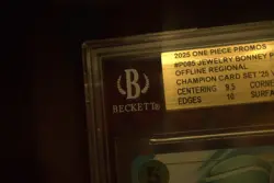 One Piece JEWELRY BONNEY P-085 OFFLINE REGIONAL CHAMPION CARD VOL.2 BGS 9.5 - Image 3