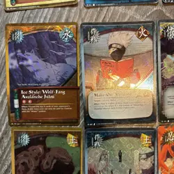 Naruto CCG TCG Foil & Gold Script Lot! 68 Cards Total! - Image 2