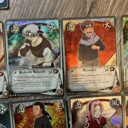 Naruto CCG TCG Foil & Gold Script Lot! 68 Cards Total! - Image 4