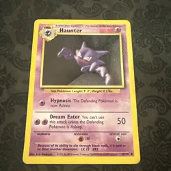 Haunter 29/102 Base Set Unlimited Pokemon Card WOTC Vintage - Image 1