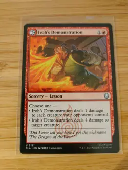 MTG Iroh's Demonstration 0141 Avatar: The Last Airbender M/NM Free UK P&P - Image 1