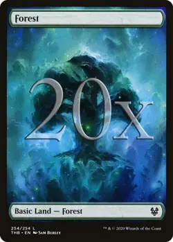 20 Theros Beyond Death Forest #254 MTG Basic Full Art Land Lot Magic MTG NM - Image 1