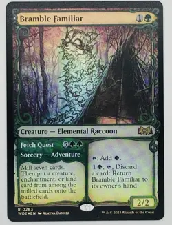 MTG Bramble Familiar (Showcase) Wilds of Eldraine Foil - Image 1