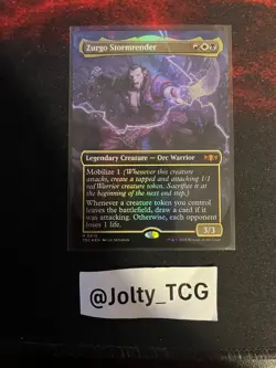 Zurgo Stormrender (Borderless) Commander: Tarkir: Dragonstorm Foil - Image 1