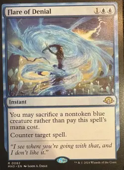MTG Flare of Denial MH3 Modern Horizons 3 Regular Rare NM - Image 1