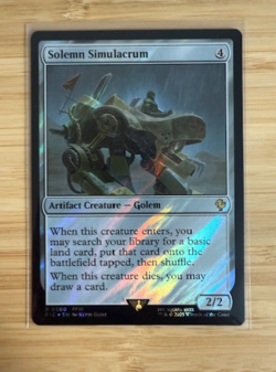MTG: Solemn Simulacrum (Surge Foil) Commander: Final Fantasy Surge Foil NM - Image 1