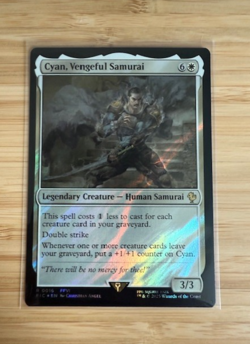 MTG: Cyan, Vengeful Samurai (Surge Foil) Commander: Final Fantasy Surge Foil - Image 1