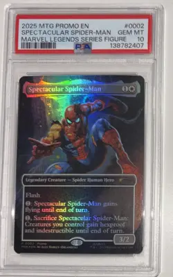 MTG SPECTACULAR SPIDER-MAN PROMOS MARVEL LEGENDS SERIES FIGURE #02 PSA 10 2005 - Image 1