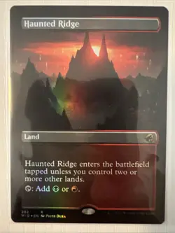 Haunted Ridge (Borderless) Innistrad: Midnight Hunt Foil - Image 1