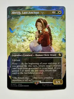 Magic - Aerith, Last Ancient Borderless Chocobo Track Foil Final Fantasy MTG - Image 2