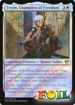 Trynn, Champion of Freedom 0001 MTG Commander 2020 Mythic NP Foil - Image 1