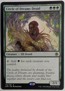 Circle of Dreams Druid x1 Adventures in the Forgotten Realms MTG LP/NM - Image 1