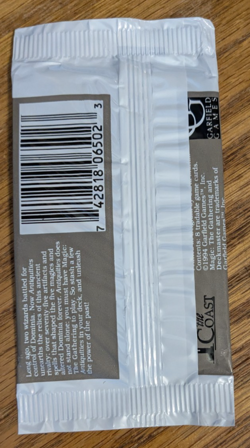 MTG - Antiquities Booster Pack - Magic the Gathering Factory Sealed 1994 - Image 2