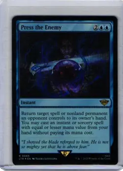 MTG LORD OF THE RINGS - PRESS THE ENEMY FOIL R 0065 - NM/M - Image 1
