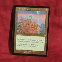 Mtg Magic Defense Grid FOIL retro frame artifact - Image 3