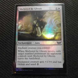 MTG Sheltered by Ghosts - Foil - DSK - Image 1
