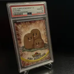 Pokemon Topps Pokemon TV Dugtrio (UK) PSA 10 Gem Mint - Image 1