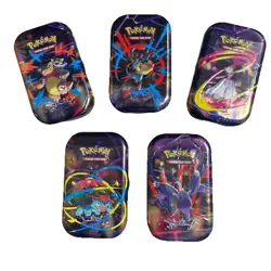 5 Pokemon Sealed Tins 2 Packs In Each Destine Rivals & Mega Evolution - Image 1