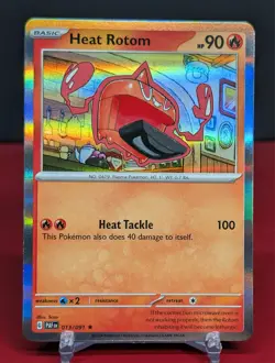 Pokemon Heat Rotom 013/091 Paldean Fates Holo Rare - Image 1