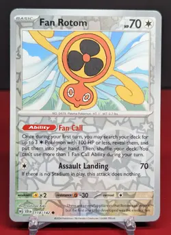 Pokemon Fan Rotom #118/142 Reverse Holo Stellar Crown - Image 1