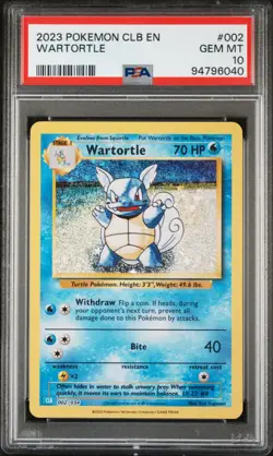2023 Pokemon Wartortle #002 Classic Collection HOLO PSA 10 GEM MINT - Image 1