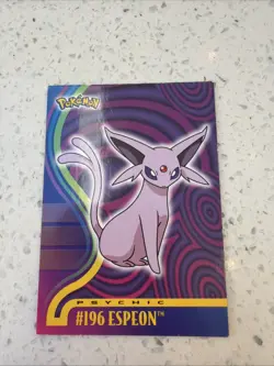 pokemon topps johto league champions #196 Espeon - Rare - 2001 - Light Play - Image 1