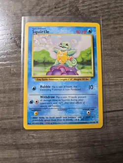 Squirtle 1999- 63/102 - Common - Pokemon Base Set Pokemon Vintage - Image 1
