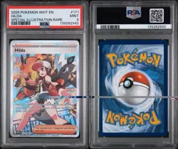 2025 POKEMON WHT EN-WHITE FLARE SPECIAL ILLUSTRATION RARE #171 HILDA PSA 9 - Image 3