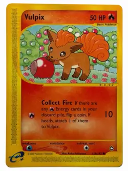 Vulpix - Aquapolis 116/147 2002 - E Reader - Pokemon TCG - WOTC - NM - Image 1
