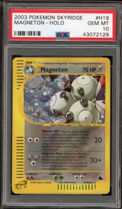 Pokemon Magneton Skyridge Holo Rare #H19 PSA 10 Gem Mint - Image 1