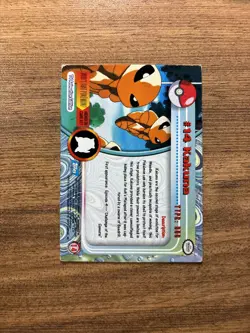 Pokemon Topps TV Animation Edition 1999 #14 Kakuna LP - Image 2