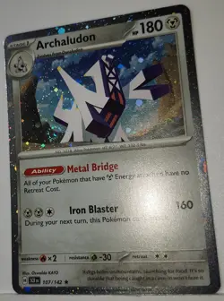 Fart Swirl 🌀🌀🌀💎💫 Pokemon TCG archaludon 107/142 Cosmo Holo Rare Swirls - Image 4