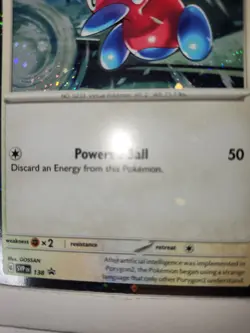 Pokemon Porygon2 Fart Swirl 🌀 Cosmo Holo Bleed Error Rare Black Star Promo 138 - Image 4
