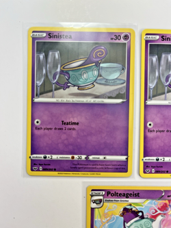 Pokemon TCG Lot Of 3 Polteageist Sinistea Rare Common - Image 2