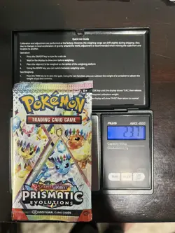 Pokemon TCG Prismatic Evolutions Very Heavy Pack 23.7g God Pack!U Description* - Image 1