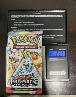 Pokemon TCG Prismatic Evolutions Very Heavy Pack 23.7g God Pack!U Description* - Image 2