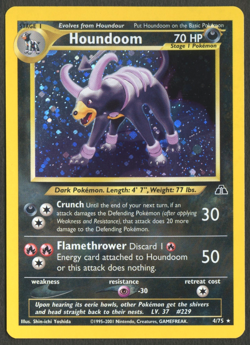 Pokemon TCG: Houndoom 4/75 Neo Discovery WoTC Holo Rare NM - Image 1
