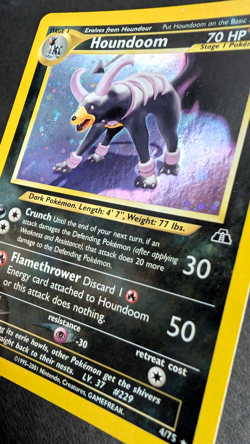 Pokemon TCG: Houndoom 4/75 Neo Discovery WoTC Holo Rare NM - Image 4