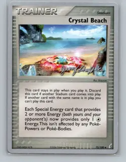 Pokemon TCG Crystal Beach 75/100 2007 World Championships Normal LP - Image 1