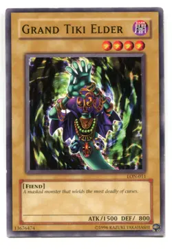 Yu-Gi-Oh! Grand Tiki Elder Common englisch LON-011 Grosser Altester Tiki - Image 1